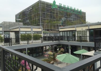 A low-carbon exhibition building at the Shenzhen International Low-Carbon City project