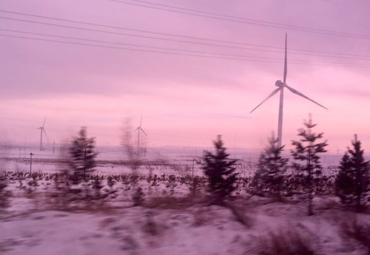 Wind mills along expressway to ZJK Sized